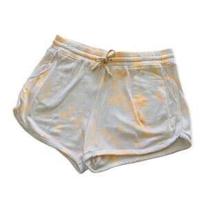 Sundry Orange Tie Dye White Drawstring Shorts size 4 / XL
